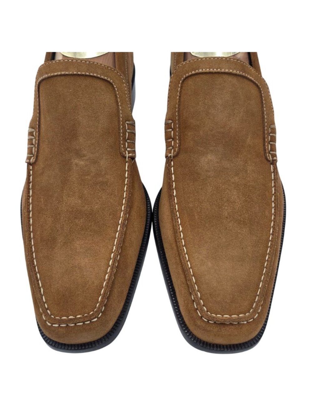 NEW Donald J. Pliner Italy Camel Tan Sport Suede Loafers Dress Shoes Men size 7M - Picture 2 of 15